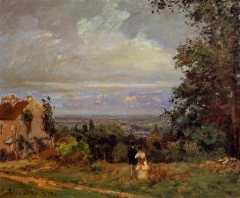 Camille Pissarro : Landscape near Louveciennes II